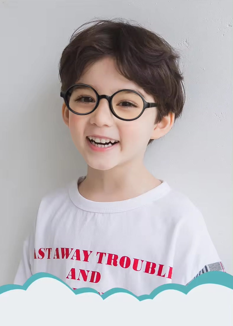 Black Glasses, Children's Glasses, Nerd Glasses, Classic and Durable Retro Style
