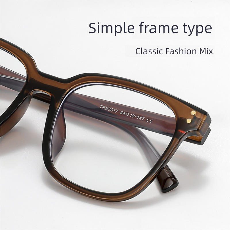 Classic Square Blue Light Filter Glasses Unisex Anti-Glare Eyewear for Computer