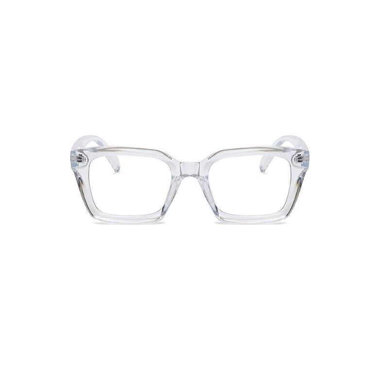 Mens Womens Retro Clear Lens Glasses Frame Hot Fashion Square Eyewear Unisex UK