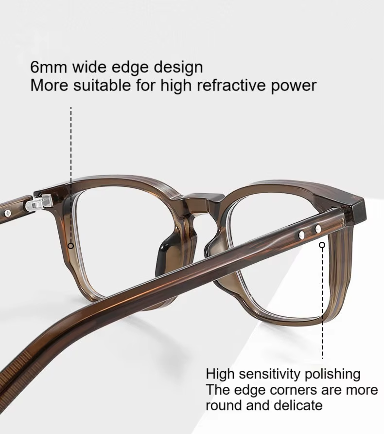 Square Blue Light Blocking Glasses Stylish Anti-Glare Eyewear for Men and Women