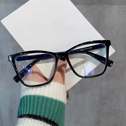 Black Cat Eye Blue Light Blocking Glasses Retro Women Computer Glasses Frames