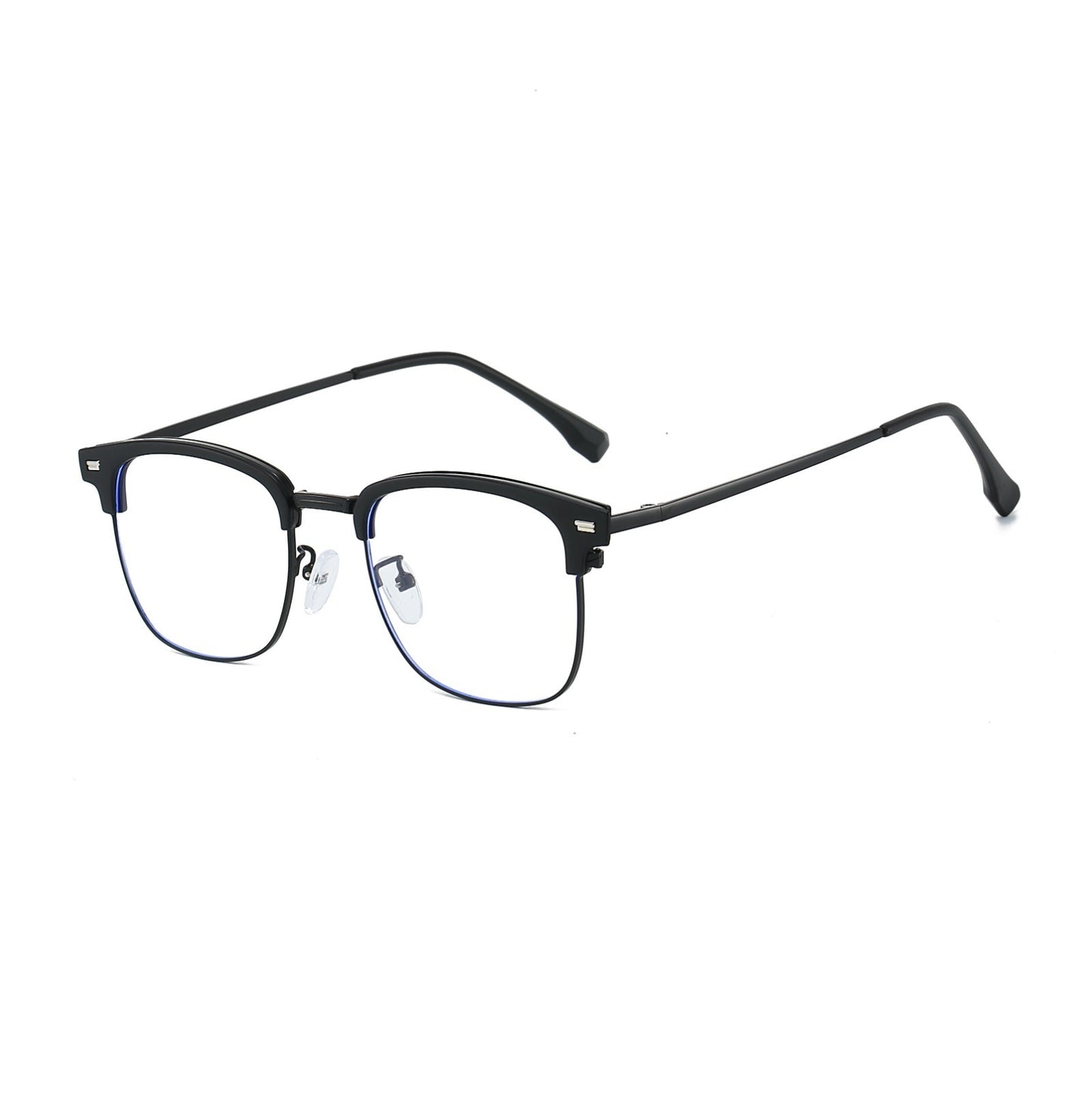 Unisex Metal Square Anti Blue Light Glasses – Eye Protection for Screens