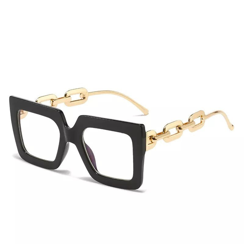Black fashion New style Goggles Women Oversized Square Glasses Frames Men/Women