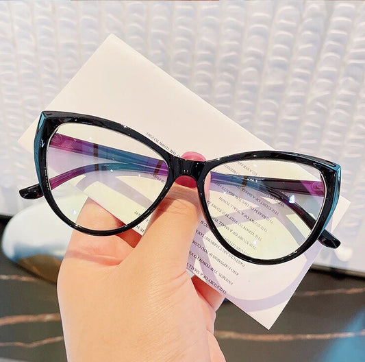 Womens Fashion Eyewear Shades Black Hot Fashion Clear Lens Nerd Geek Glasses UK