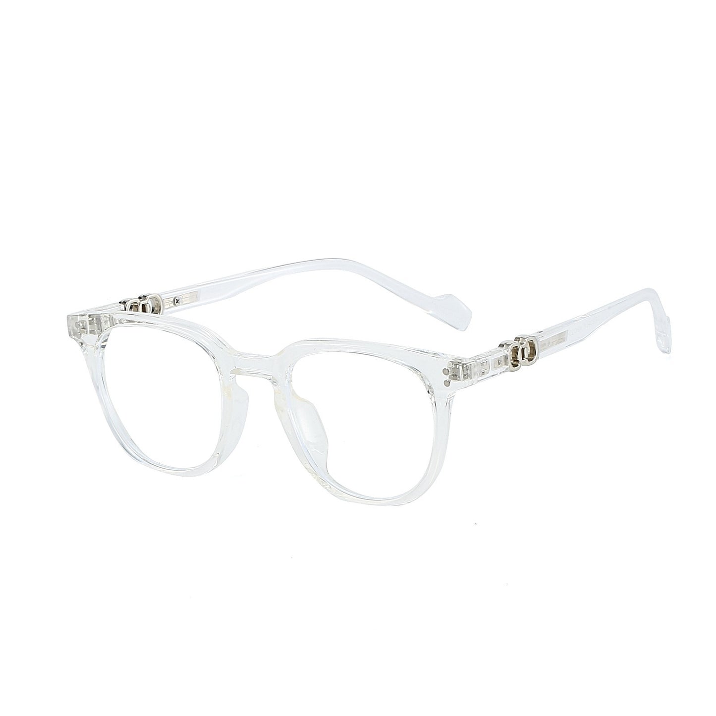 Black Unisex Trendy Round Frame Blue Light Glasses – Digital Screen Protection