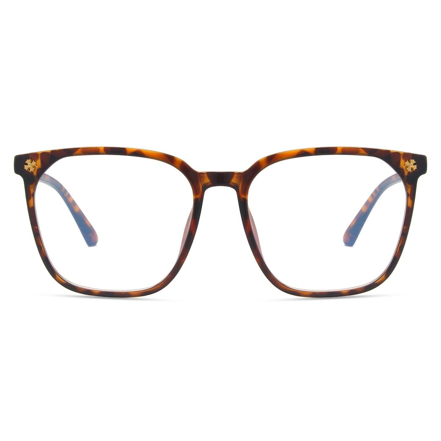 Large Square Frame Blue Light Blocking Clear Lens Nerd Geek Glasses Womens/Mens