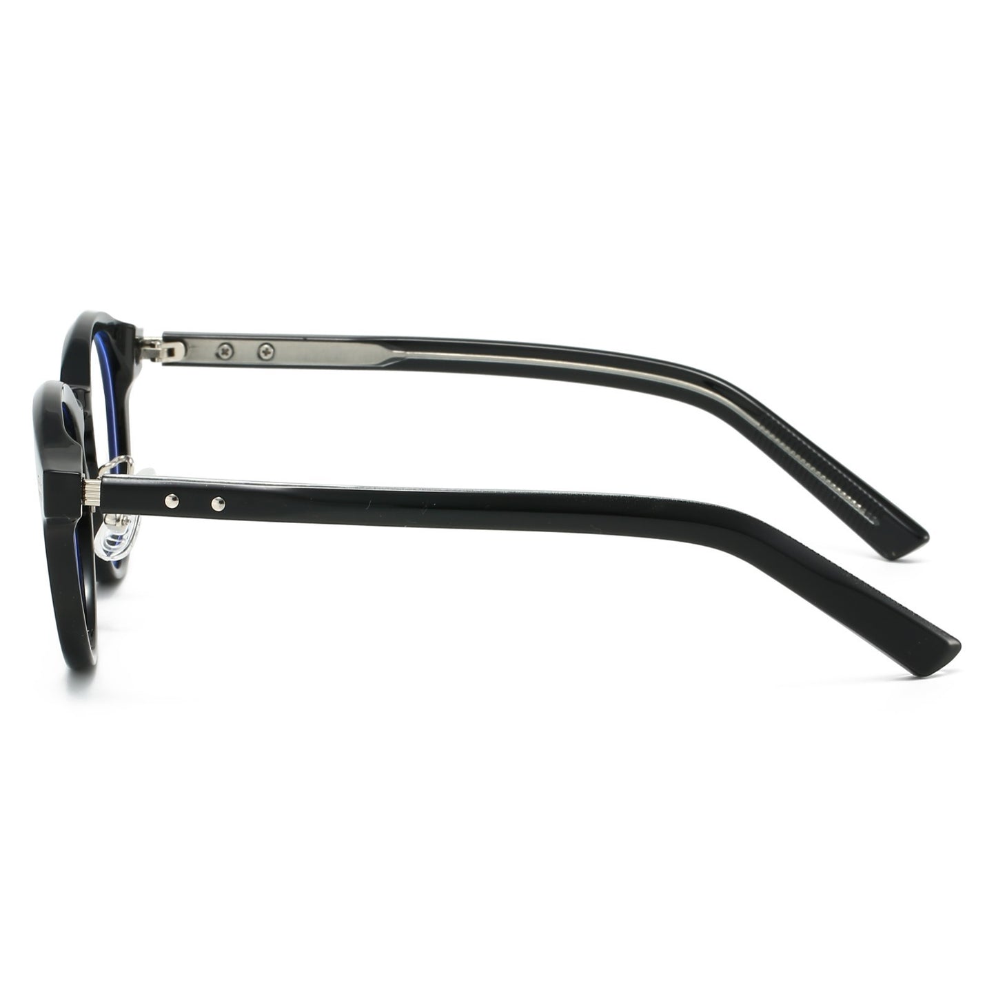 Retro Round Glasses Anti Blue Light Blocking Clear Lens Fashion Frames