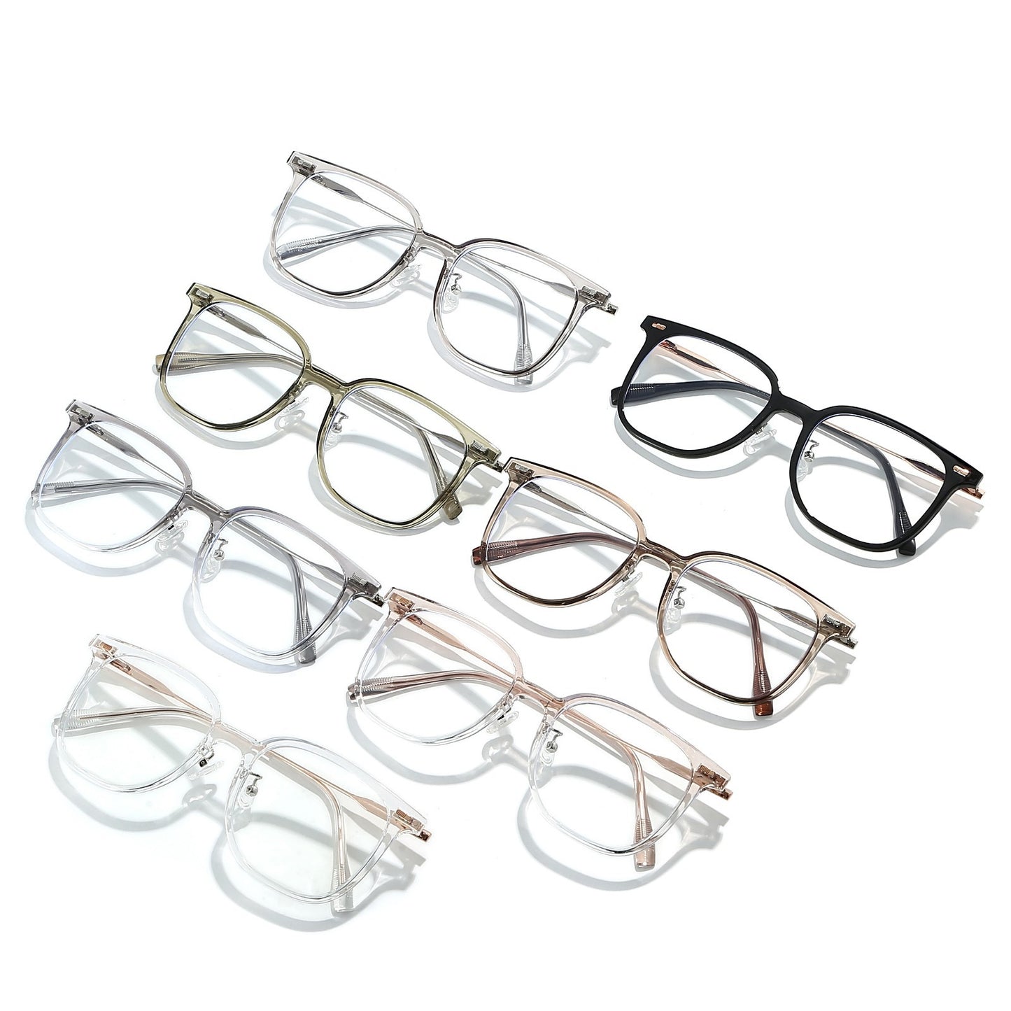 Black Round Unisex Blue Light Blocking Glasses