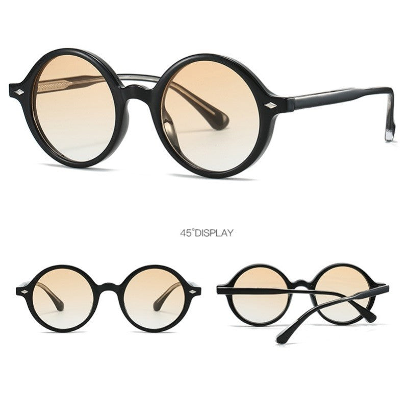 Metal Hinge Round Sunglasses | Unisex Retro Eyewear