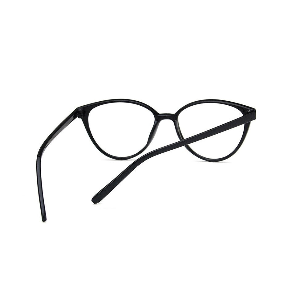 Women Black Hot Fashion Clear Lens Nerd Geek Glasses Retro Cat Eye Style