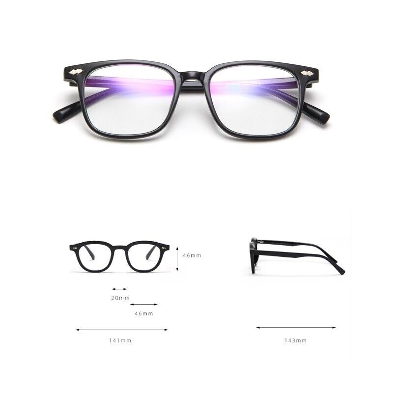 Anti Blue Light Glasses Classic Square Frame Womens Mens UV400