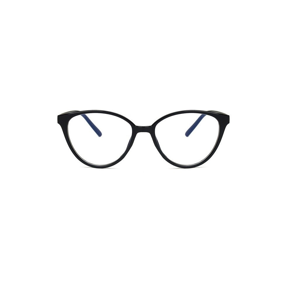Women Black Hot Fashion Clear Lens Nerd Geek Glasses Retro Cat Eye Style