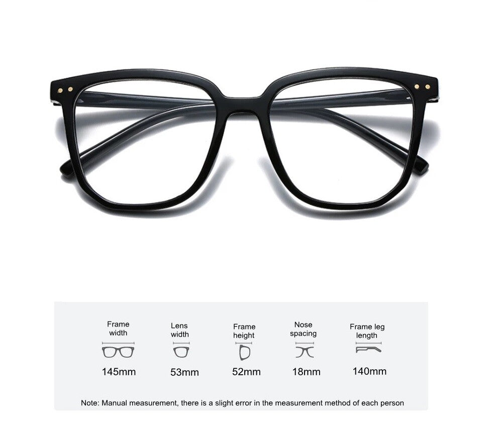 Accessories Fashion Anti-blue Light Glasses Lightweight Square Eyewear Unisex