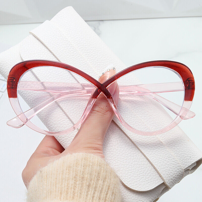 Luxury Oversized Oval Anti Blue Light Glasses New Women Frames Eyewear