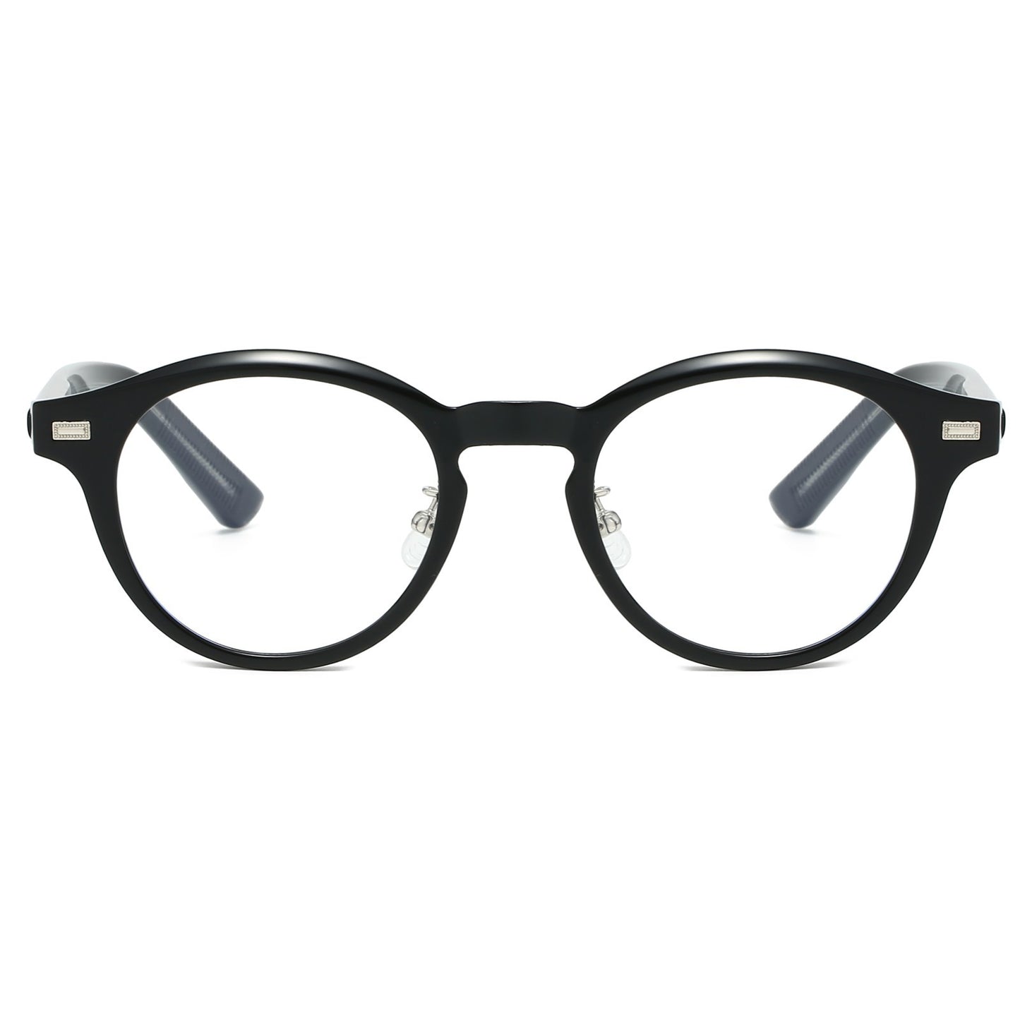 Retro Round Glasses Anti Blue Light Blocking Clear Lens Fashion Frames