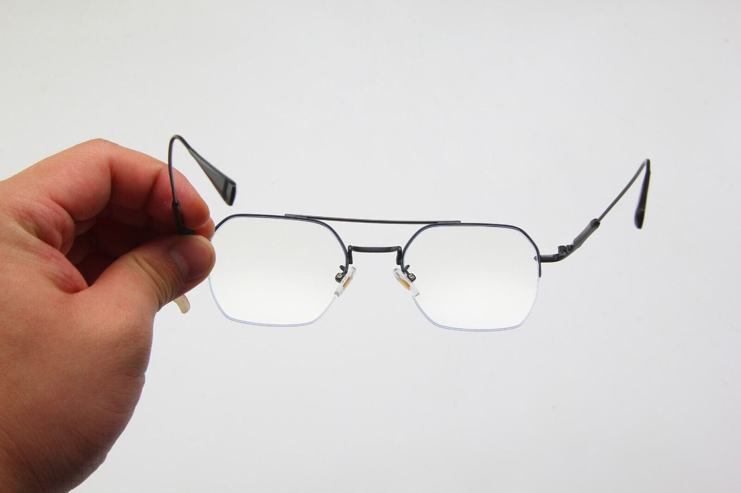 Anti Blue Light Eyeglasses Frames Semi-rimless Metal Frame Stylish Men/Women UK