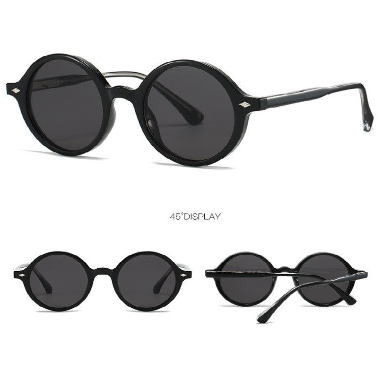 Metal Hinge Round Sunglasses | Unisex Retro Eyewear