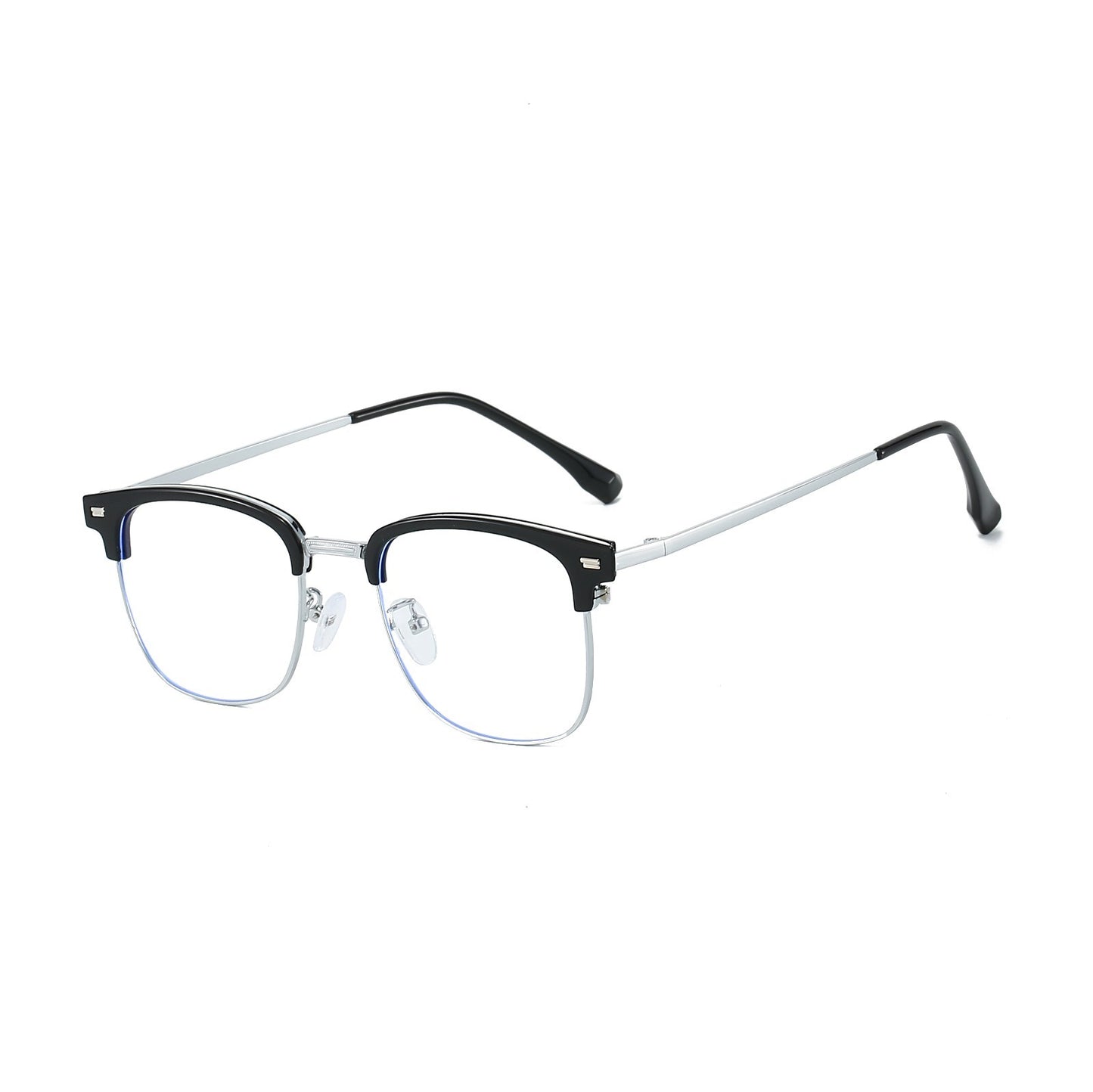 Unisex Metal Square Anti Blue Light Glasses – Eye Protection for Screens