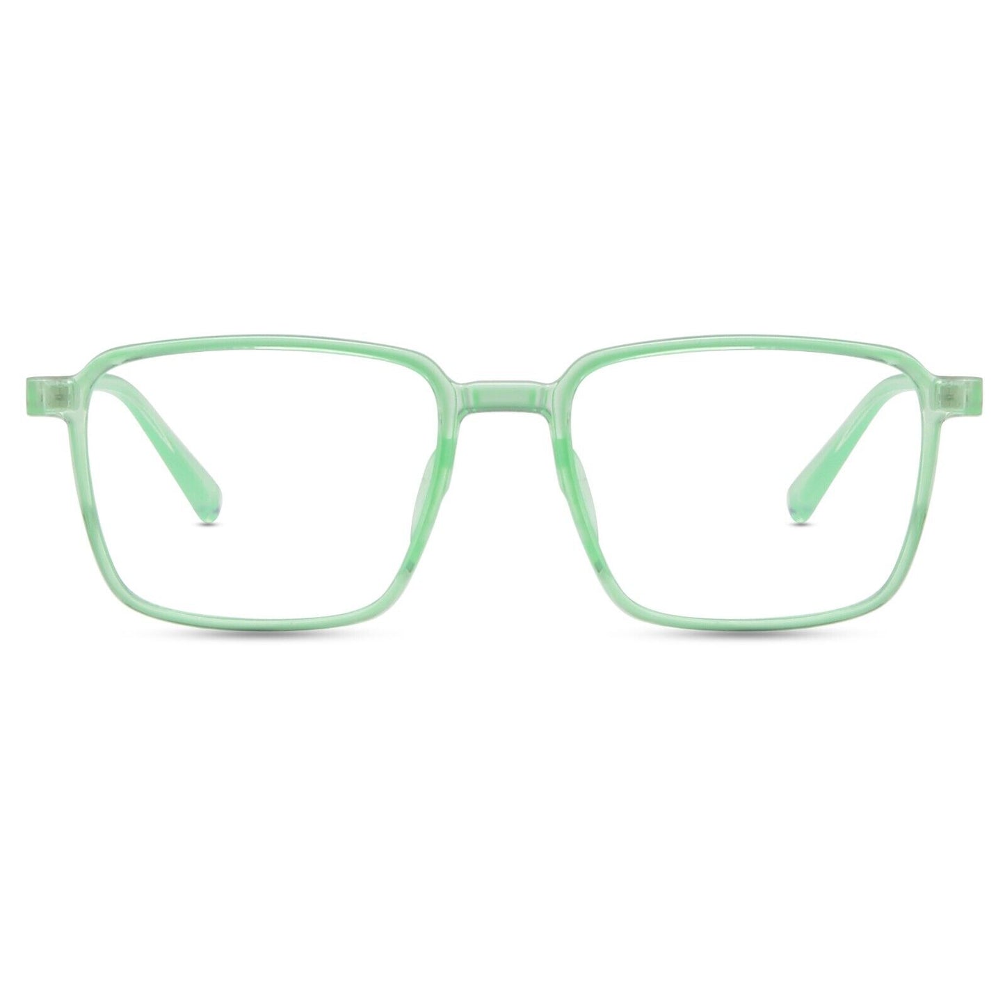 Fashion Superlight Retro Square Anti-blue Light Black Glasses Lightweight UK