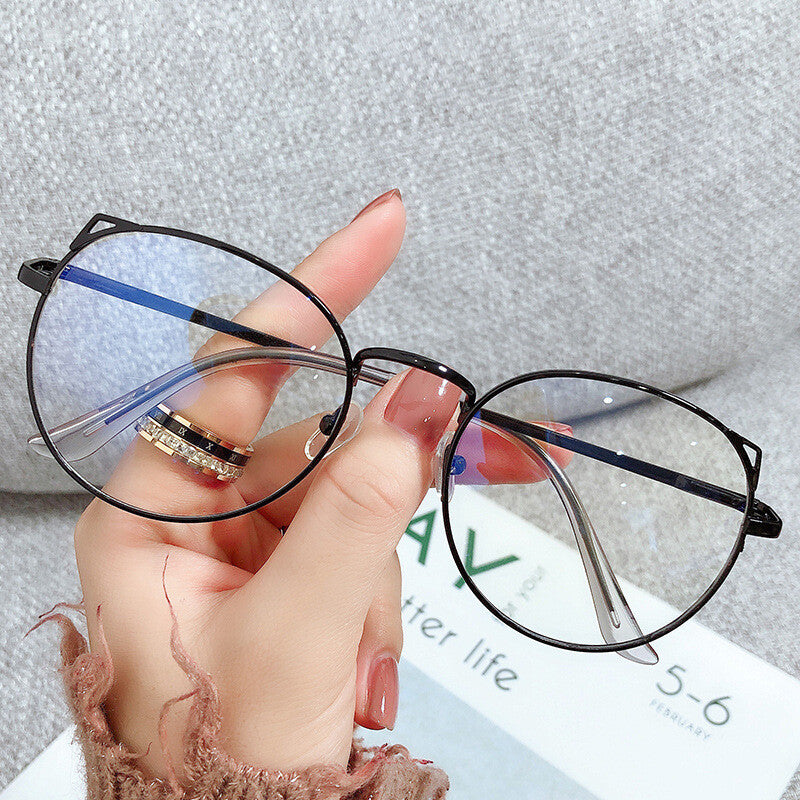 Cat Eye Glasses Eyeglasses For Women Retro Anti Blue Light Eyewear