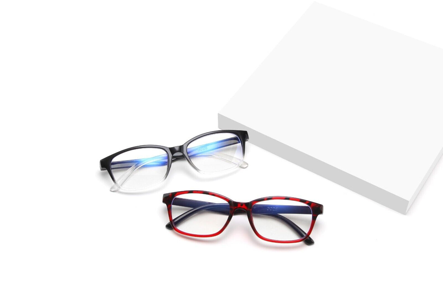 TikTok Trend Glasses Anti Fatigue Glare Clear Lens PC Gamers Blue Light Block HD