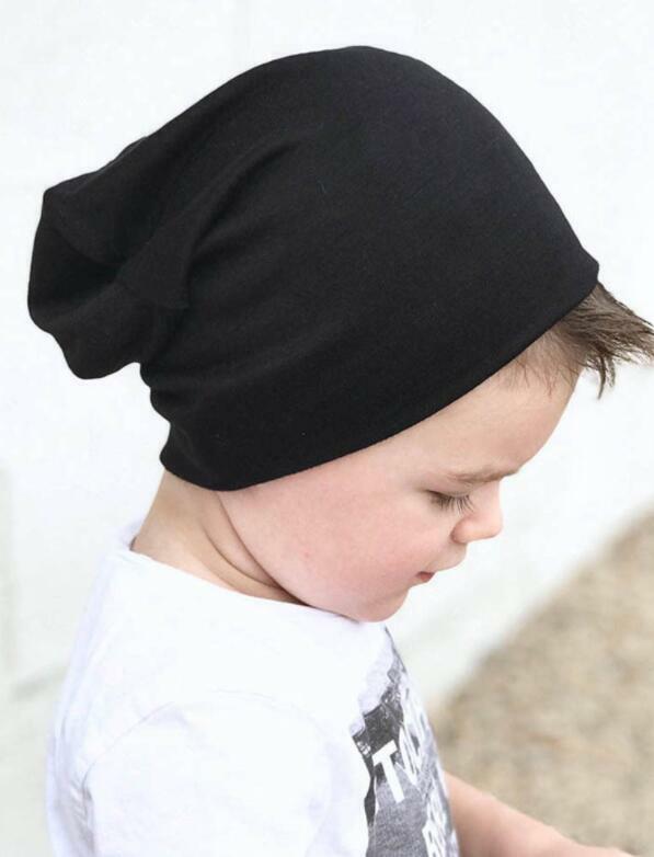 Baby Boy Infant Toddler Black Rich Elastic Spring Autumn Winter Fashion Hat UK