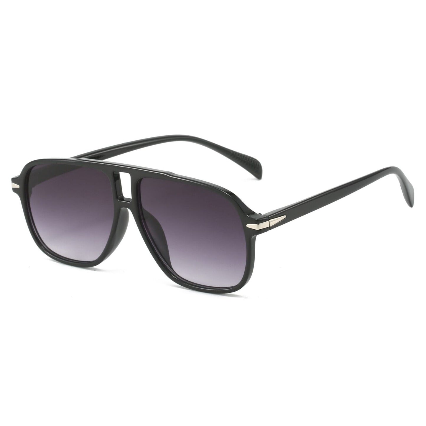 Classic Women' Men' Sunglasses UV400 Protect Double Bridge Aviators Pilot Police