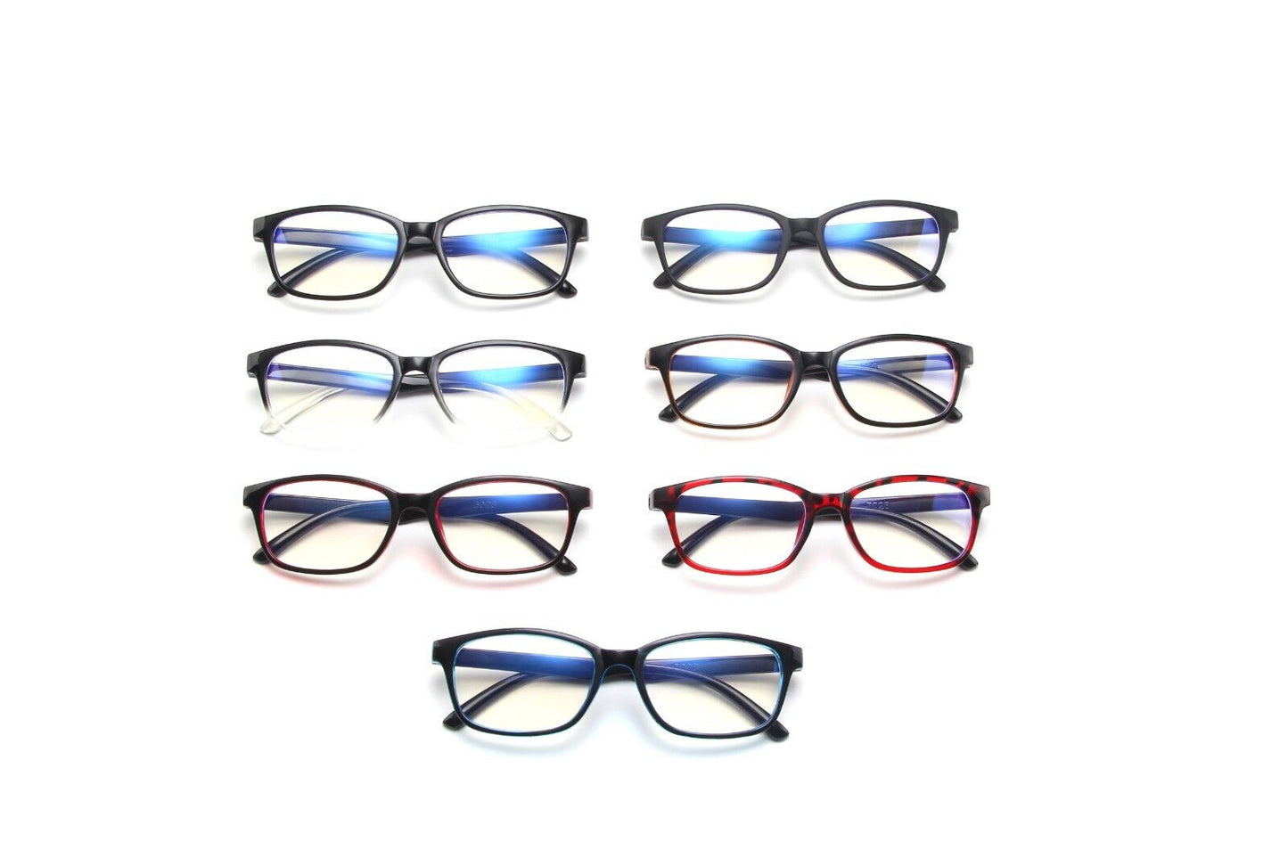 TikTok Trend Glasses Anti Fatigue Glare Clear Lens PC Gamers Blue Light Block HD