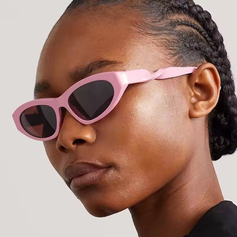 Cat Eye Retro Sunglasses UV 400 Vintage Oval Round Shape