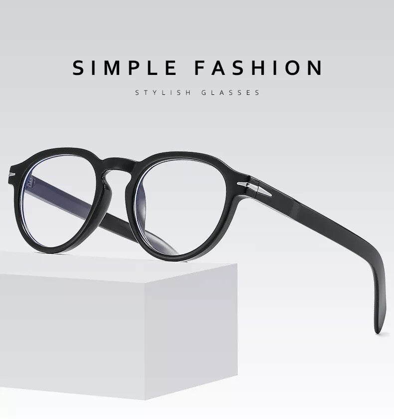 Clear Lens Fashion Glasses With Anti-Blue Light UV400 Lens