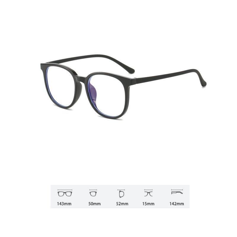 Unisex Round Anti Blue Light Blocking Glasses - Stylish Digital Eye Protection