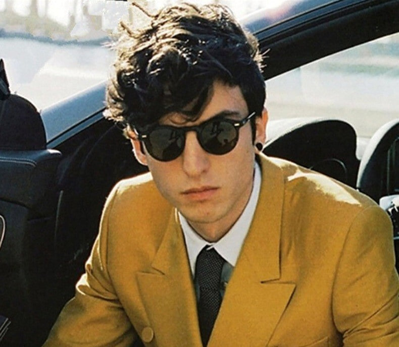 Unisex Round Lens Sunglasses Circle Glasses Oval Classic Ladies Black