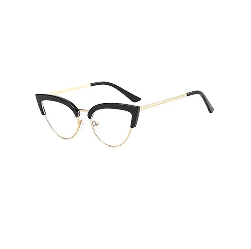 New Brand Women Glasses Frames Vintage Classical Half Frame Eyeglasses