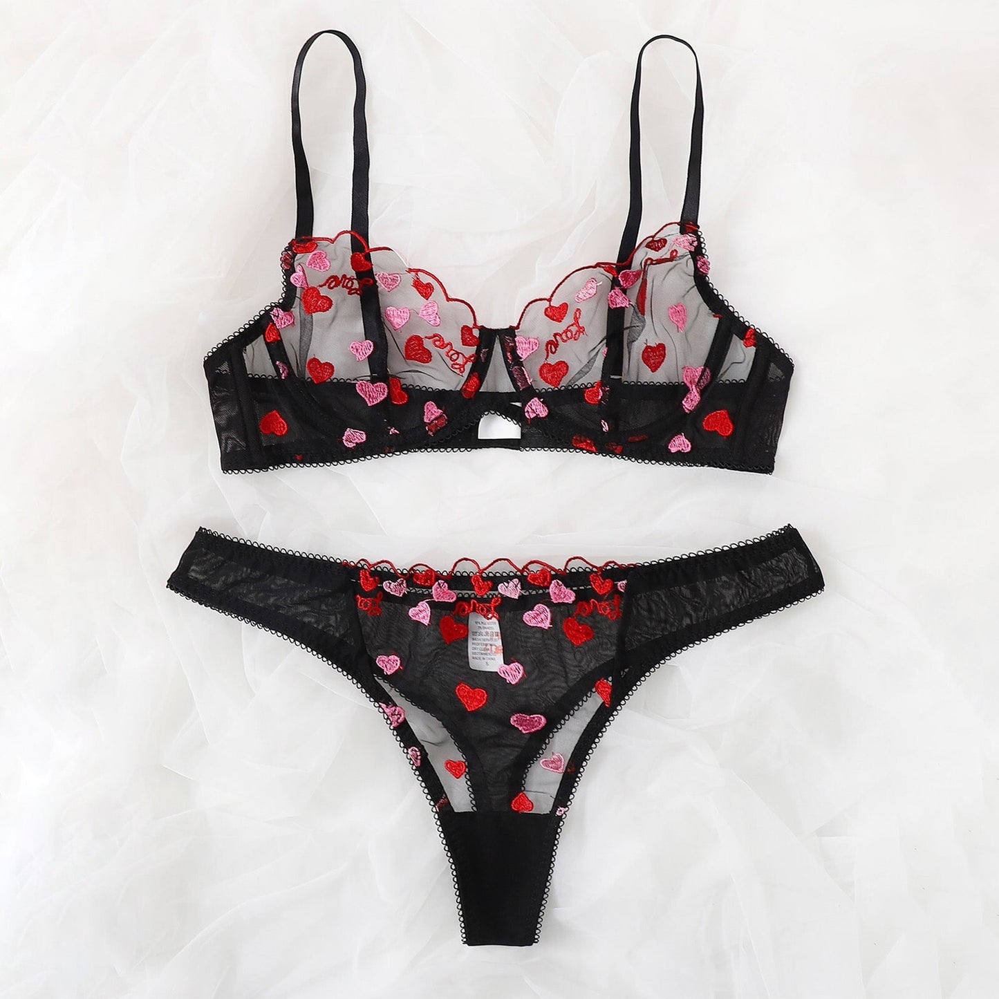 Womens Sexy Lingerie Lace Top Bra Ladies Thong Underwear Set Nightwear Sleepwear