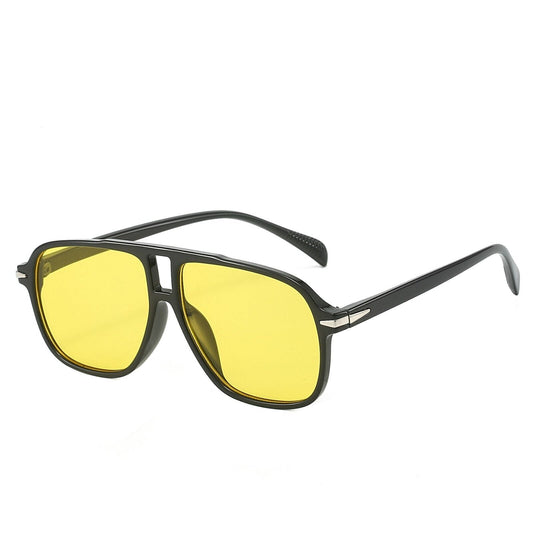 Classic Women' Men' Sunglasses UV400 Protect Double Bridge Aviators Pilot Police