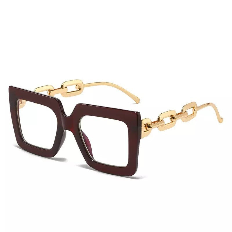 Black fashion New style Goggles Women Oversized Square Glasses Frames Men/Women