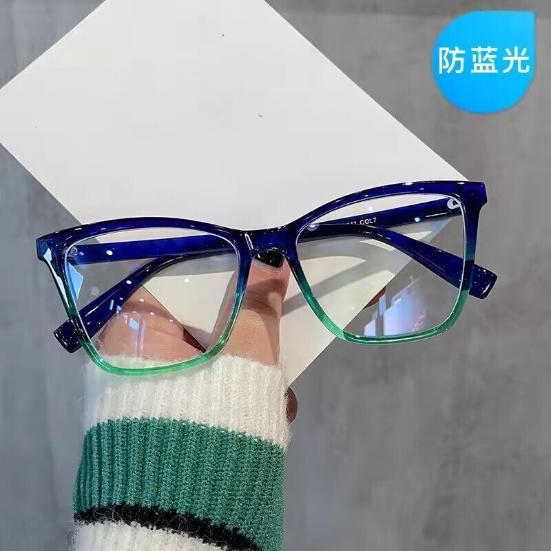 Black Cat Eye Blue Light Blocking Glasses Retro Women Computer Glasses Frames