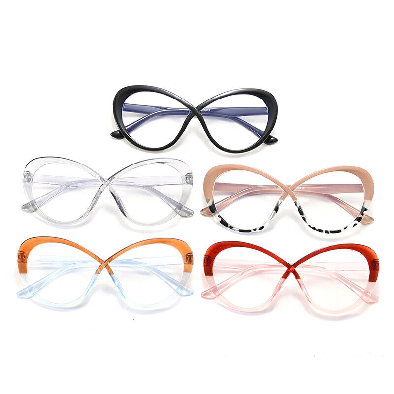 Luxury Oversized Oval Anti Blue Light Glasses New Women Frames Eyewear