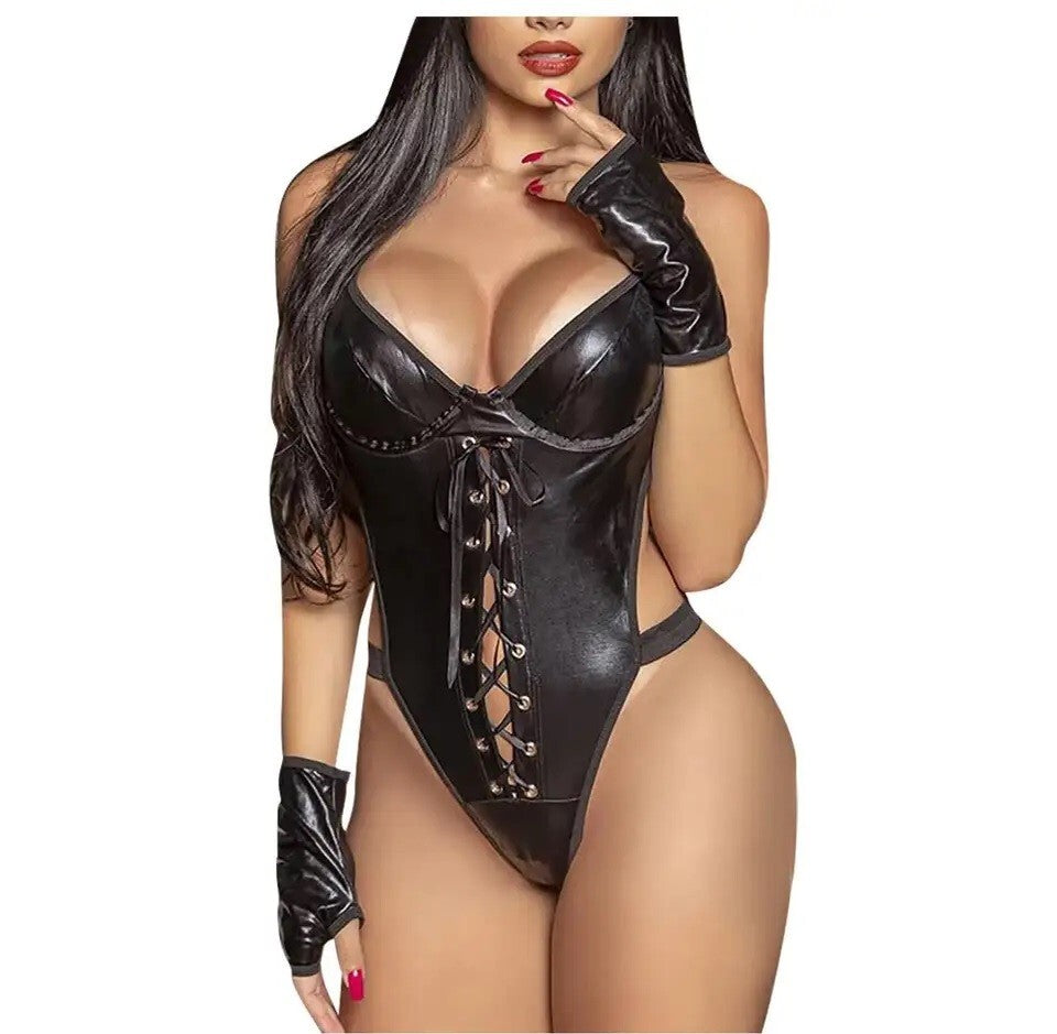 Women Sexy Lace Lingerie Set Nightwear Thong Babydoll Underwear Bodysuit UK