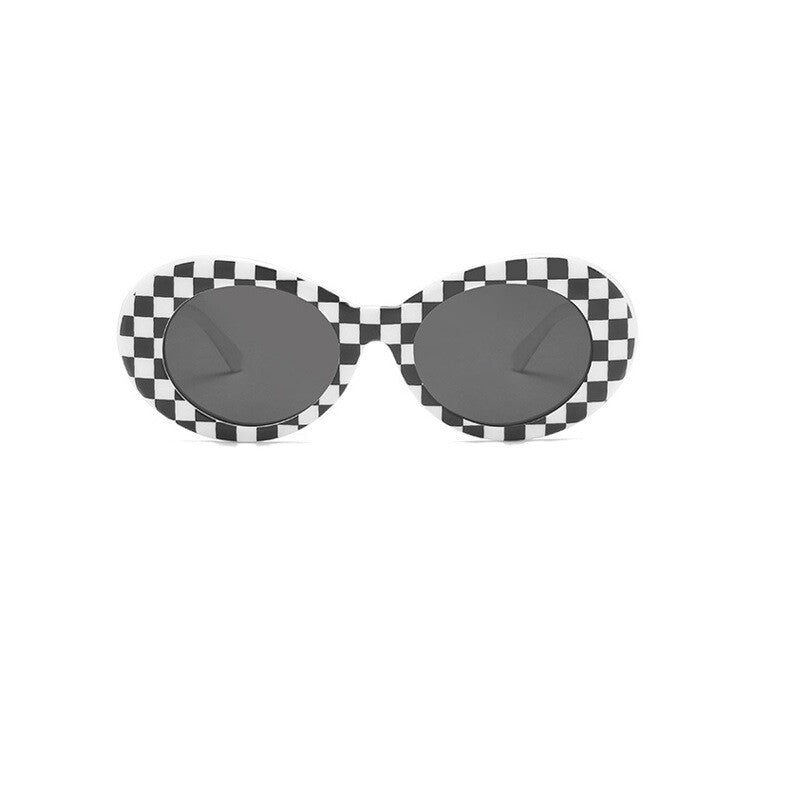 New fashion Kurt Cobain Oval Sunglasses Harajuku Men Vintage Retro Female