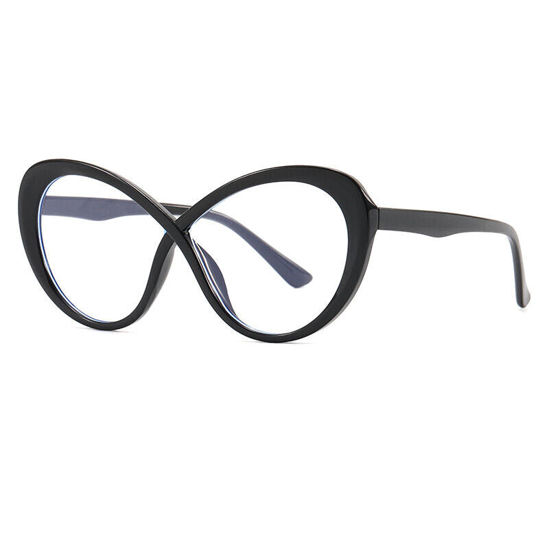 Luxury Oversized Oval Anti Blue Light Glasses New Women Frames Eyewear