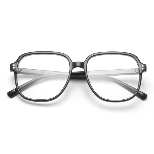 Large Square Frame Oversized Frame Clear Lens Nerd Geek Glasses