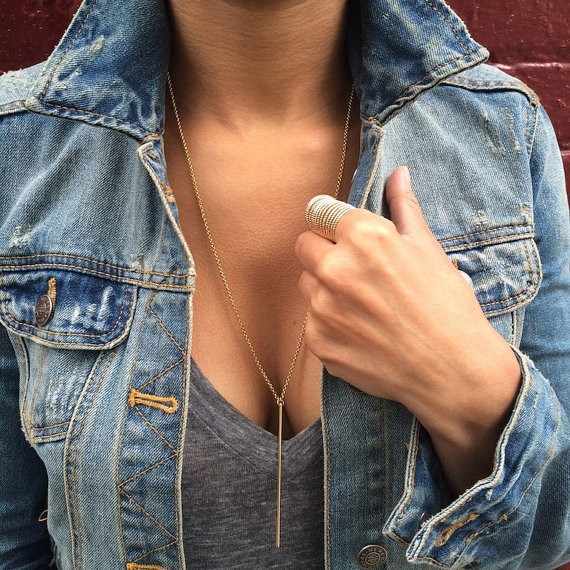 Fashion Women Charm Gold Long Sweater Chain Necklace Pendant Jewelry Gift UK