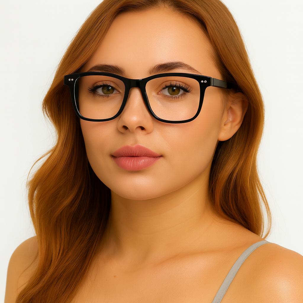 Square Glasses Men Women Anti Blue Light Blocking Clear Lens Fashion Frame