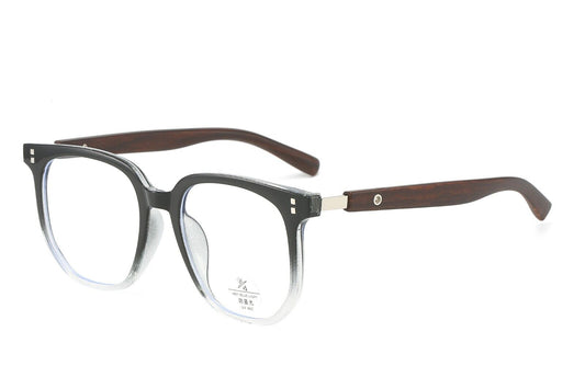 Eyeglasses Frames Trend Flat Glasses Men Women Wood Grain Legs Fashion Style