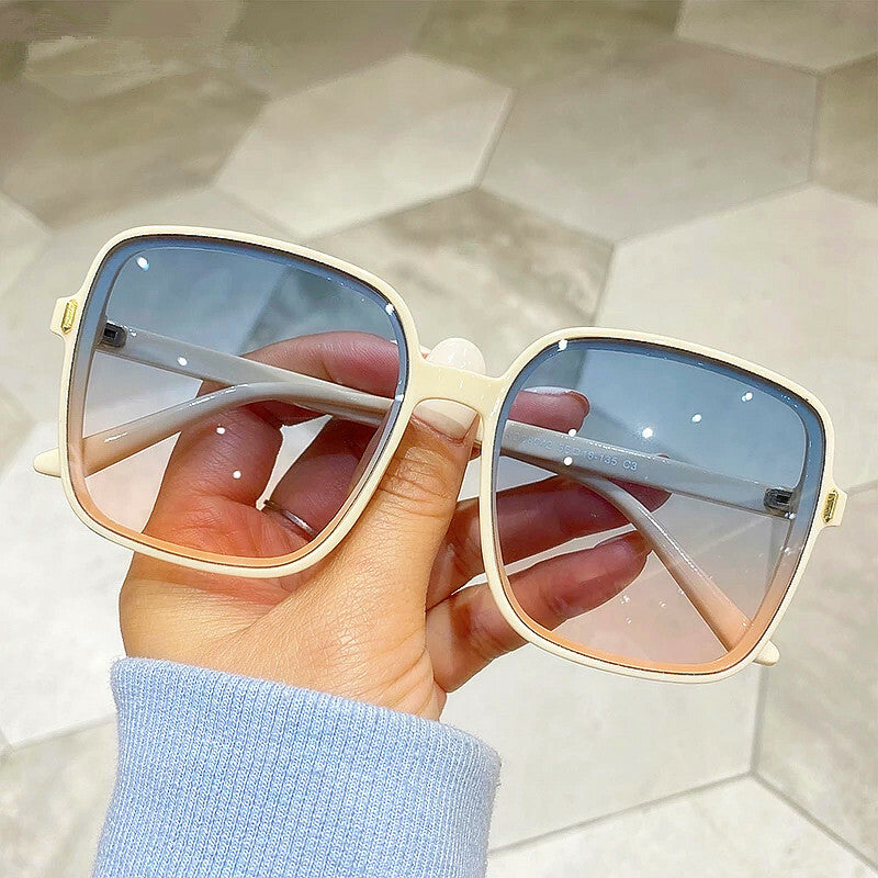 Women Big Frame Sunglasses Ladies Fashion Eyewear Brand Designer Retro