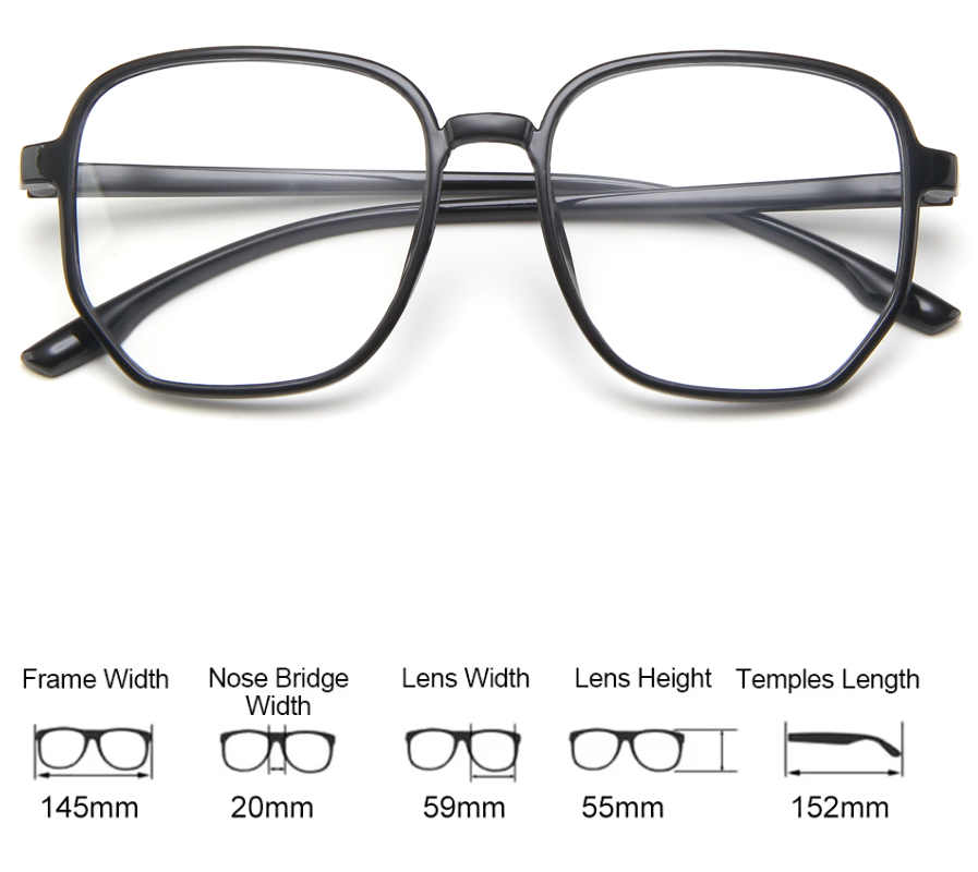 Large Oversized New Fashion Instagram TikTok Trend Polygon Glasses Unisex UK