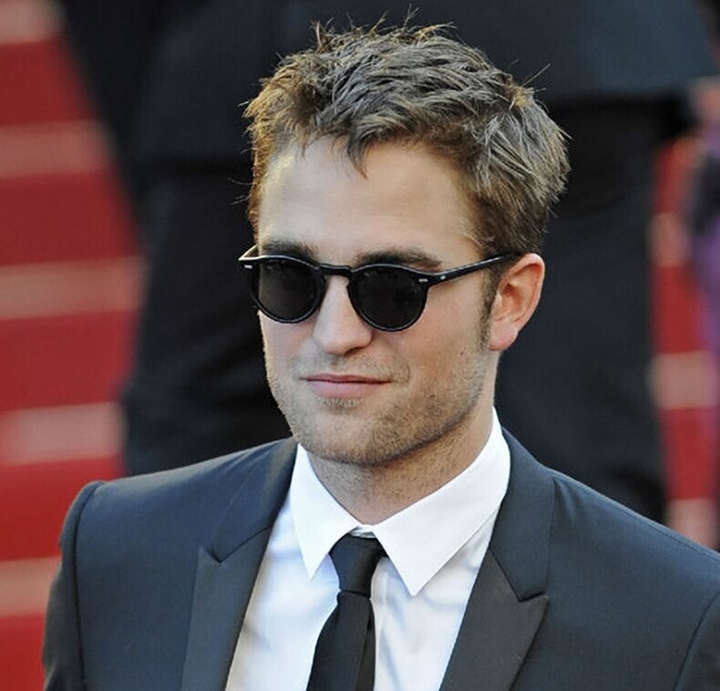 Unisex Round Lens Sunglasses Circle Glasses Oval Classic Ladies Black