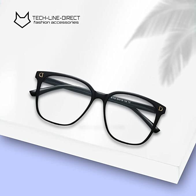Blue Light Blocking Glasses for Women and Men -Lightweight Computer Square Frame