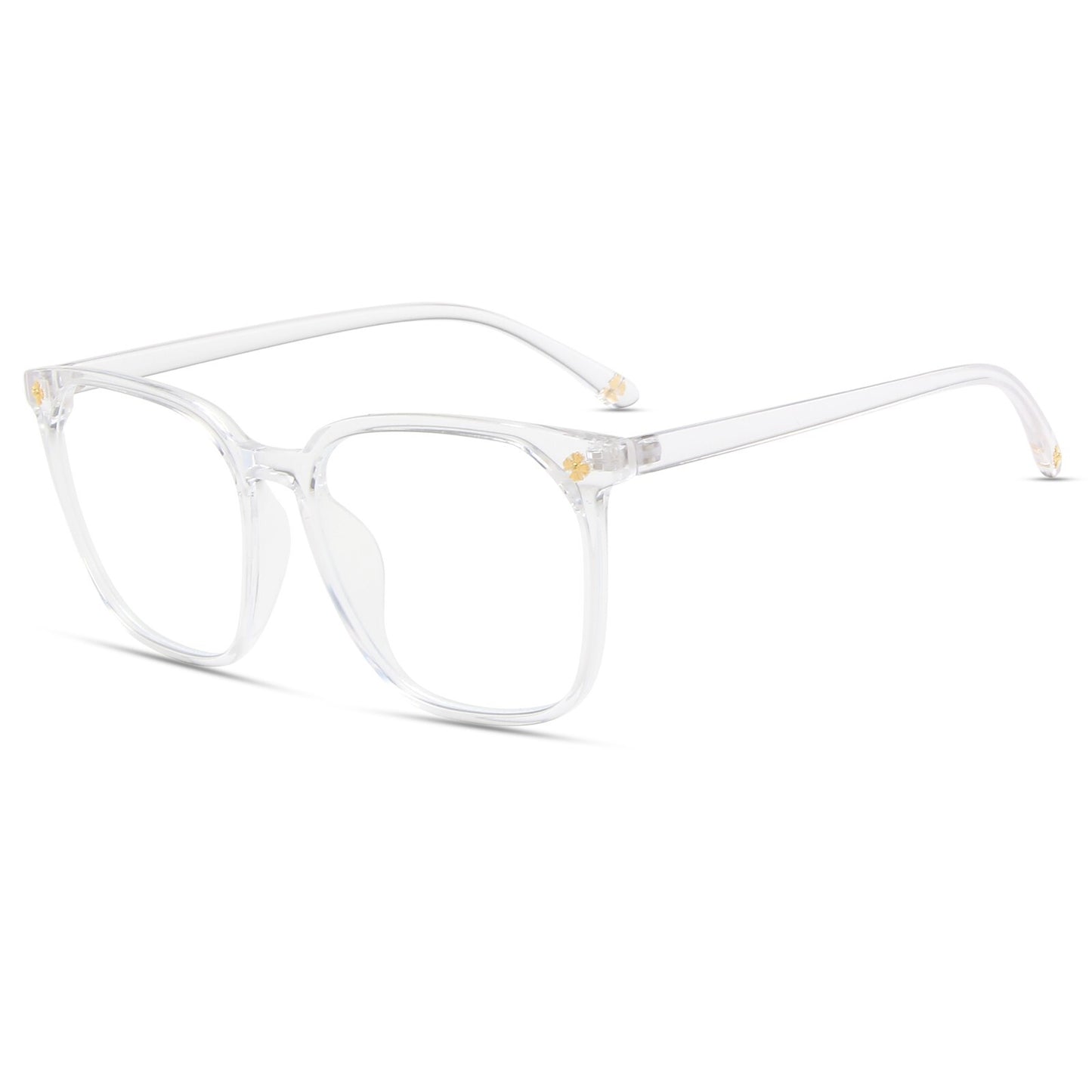 Large Square Frame Blue Light Blocking Clear Lens Nerd Geek Glasses Womens/Mens